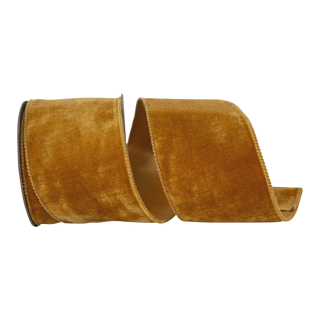 Luxe Plush Velvet Ribbon – Caramel, 4" x 10 Yards