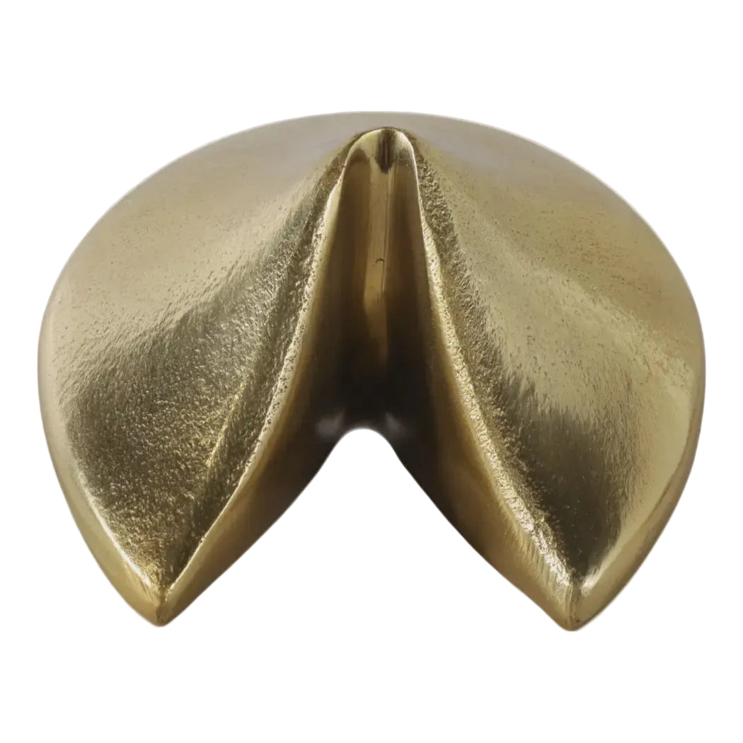 Metal Fortune Cookie Decorative Figurine