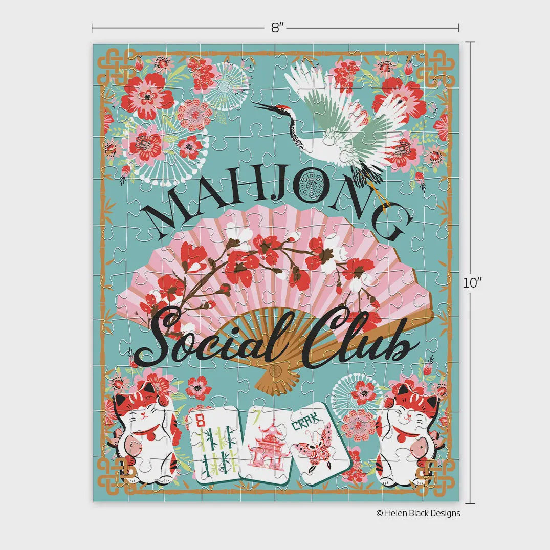 Mahjong Social Club 100 Piece Puzzle