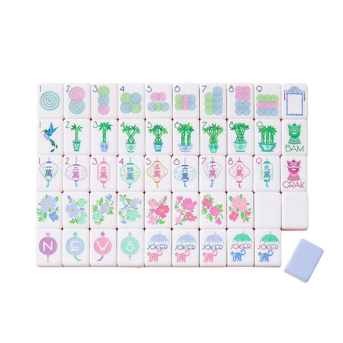 Luminaire Mahjong Tiles