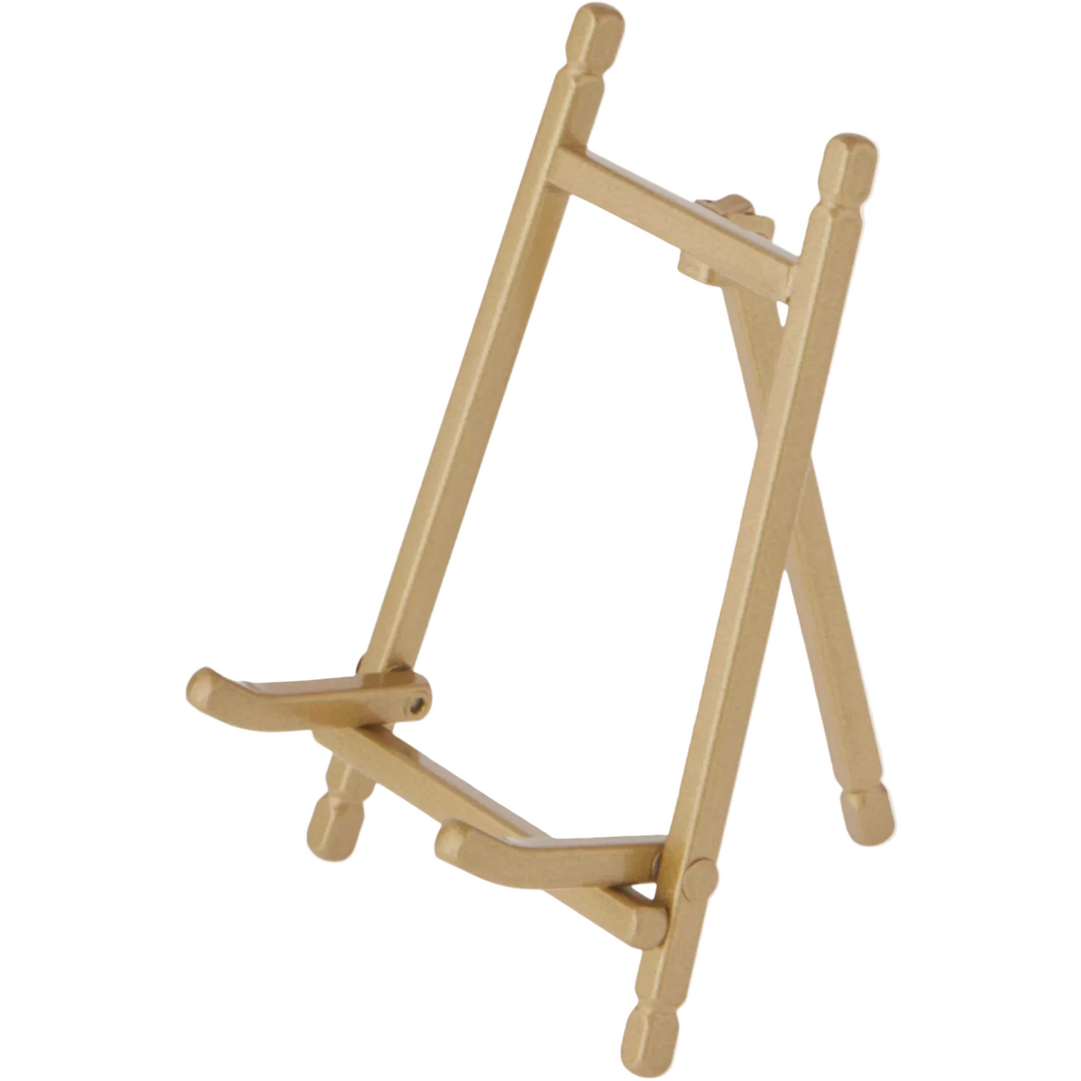 Gold Satin Metal Easel – 5" Display Stand