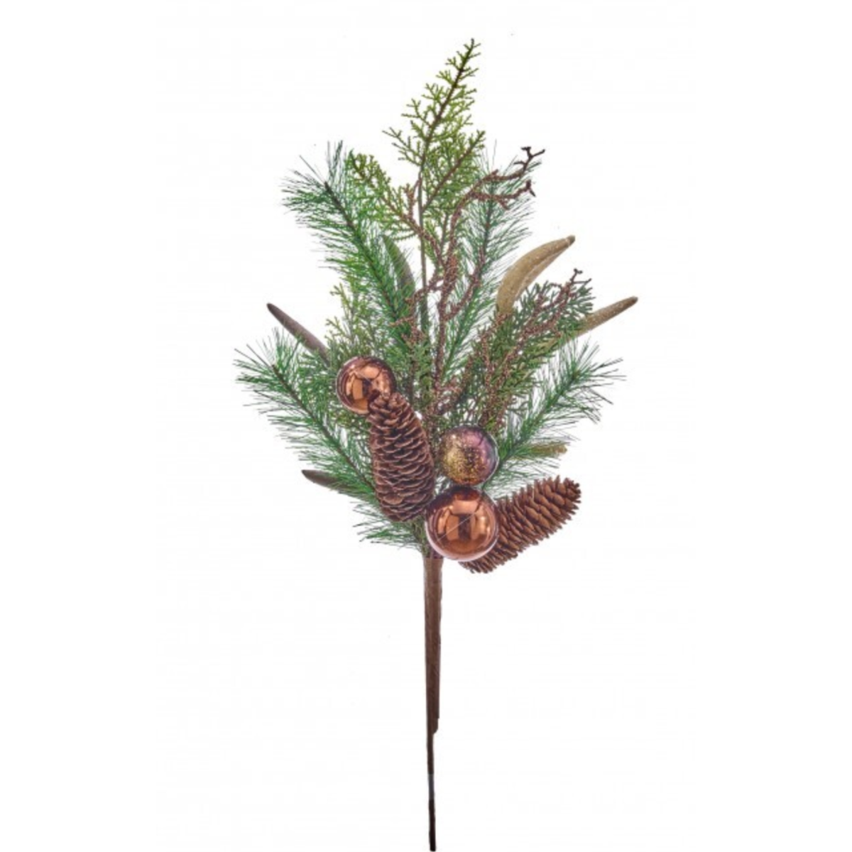 22" Antler, Cone & Pine Spray