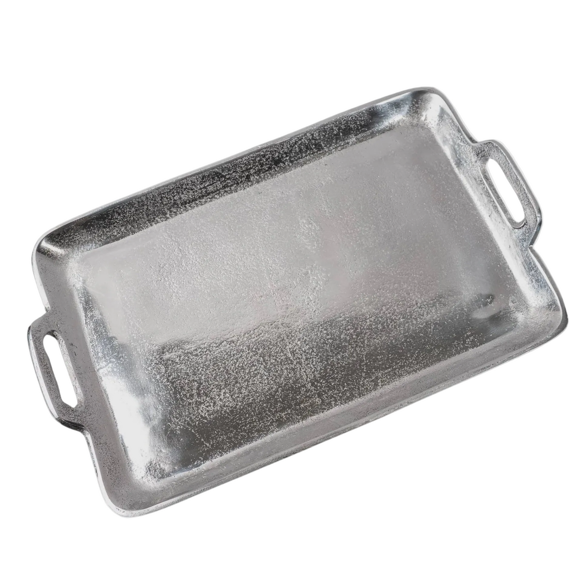 Silver Textured Serving Tray