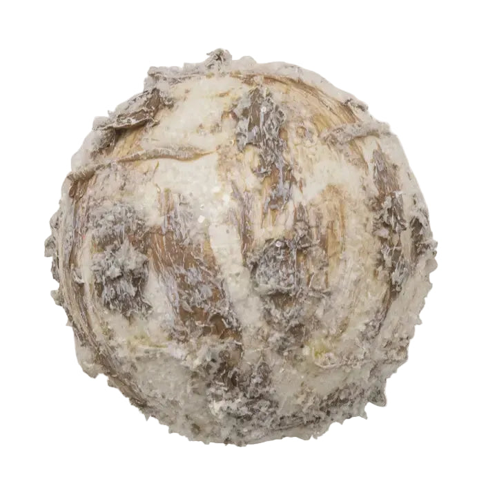 Winter Woods Round Ball Ornament, 3.25"