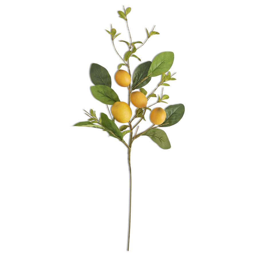 28 Inch Lemon and Foliage Stem