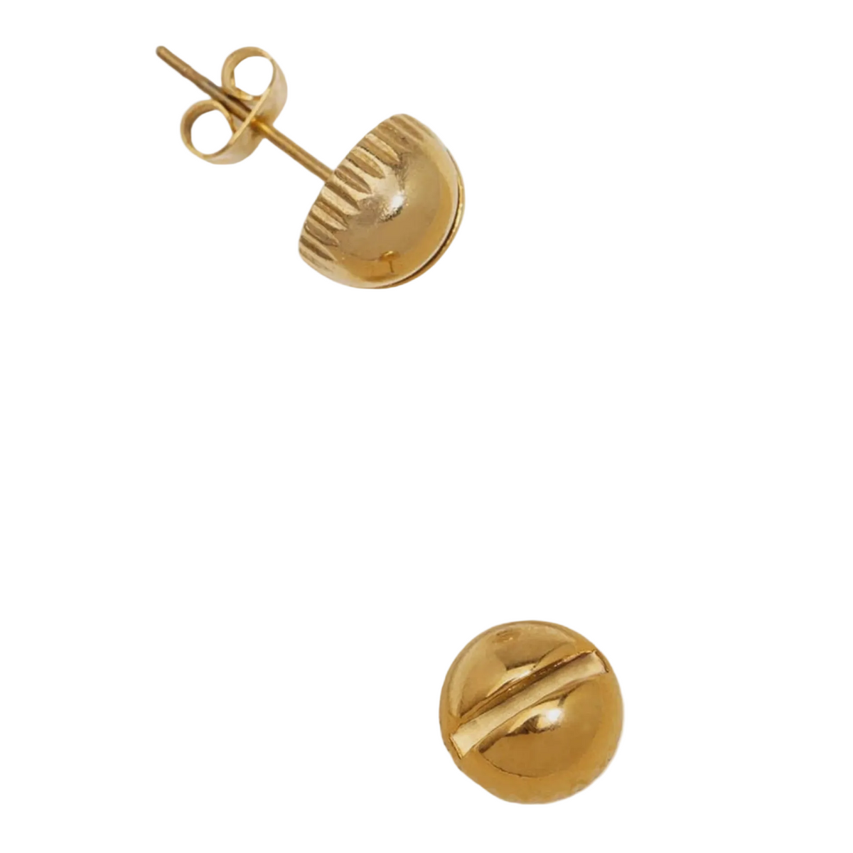 Screw Loose Post Earring | Gold
