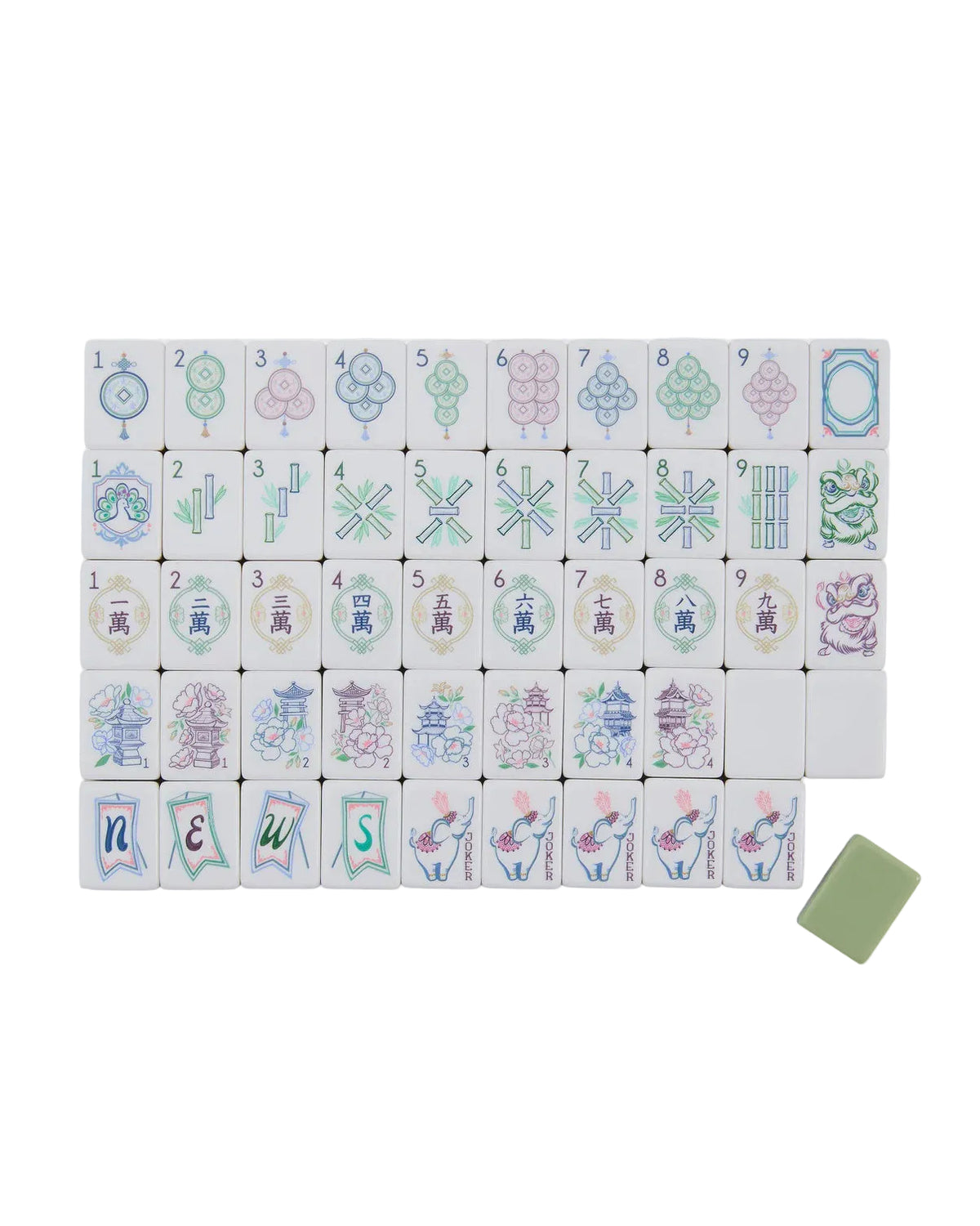 Willow Mahjong Tiles