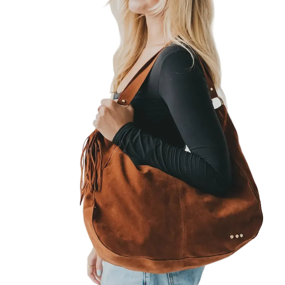 Hazel Hobo Shoulder Bag with Tassel