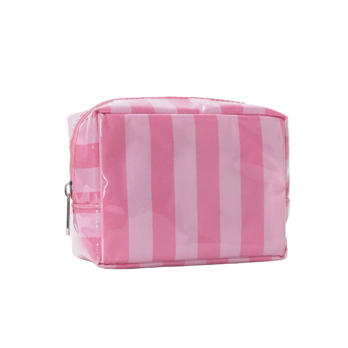 Colorful Stripe Mini Makeup Storage Bag – Pink