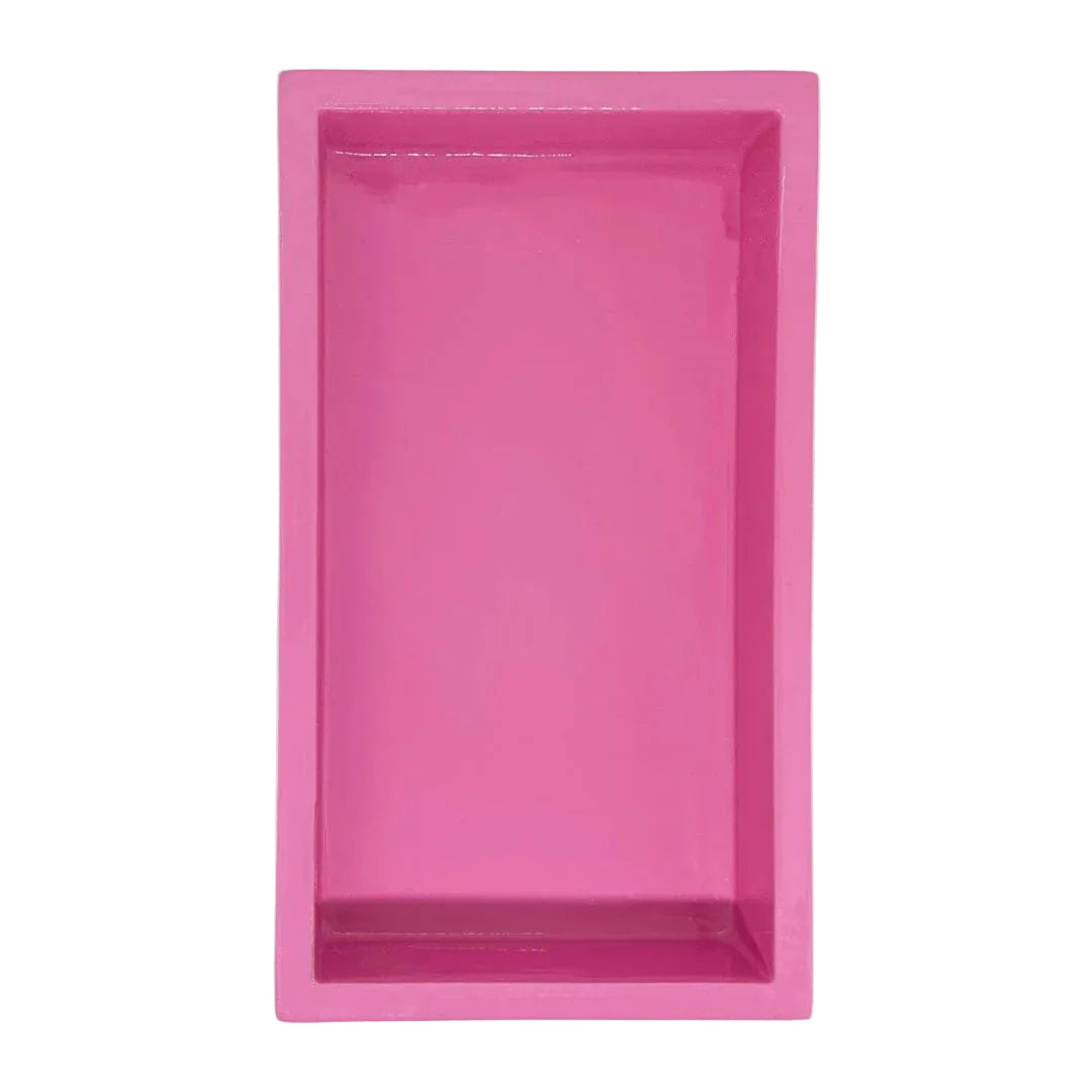 Hot Pink Bamboo Guest Towel Holder