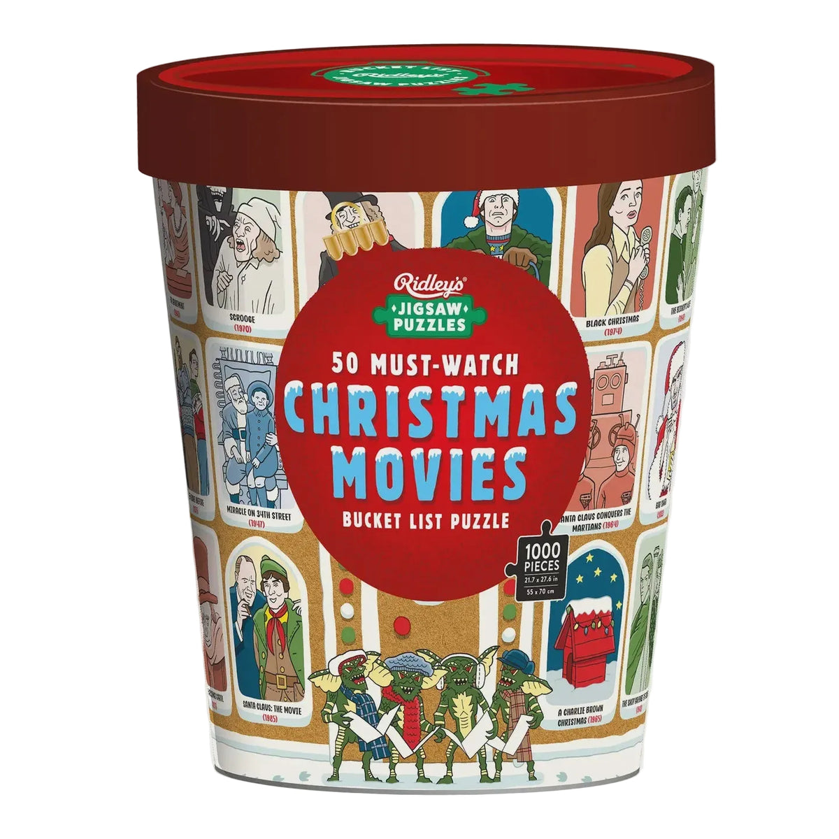 50 Must-Watch Christmas Movies Bucket List 1000-Piece Jigsaw Puzzle