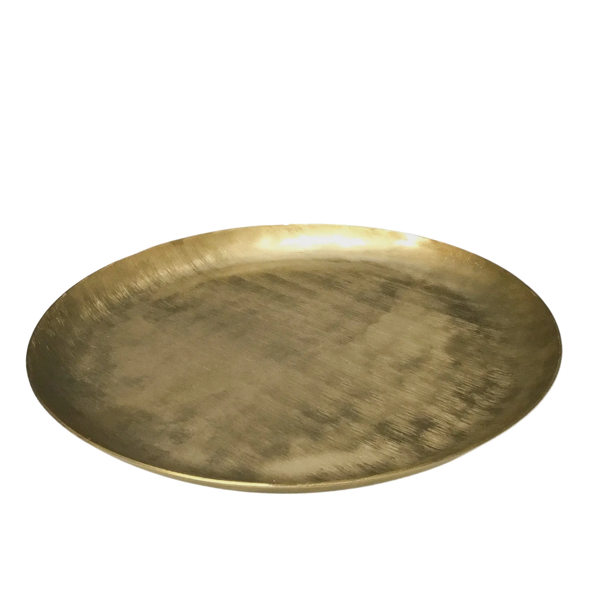 Gold Etched Round Tray | Large