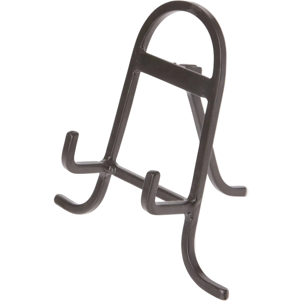 Small Wrought Iron Easel, 6" x 5.5" x 4": Black