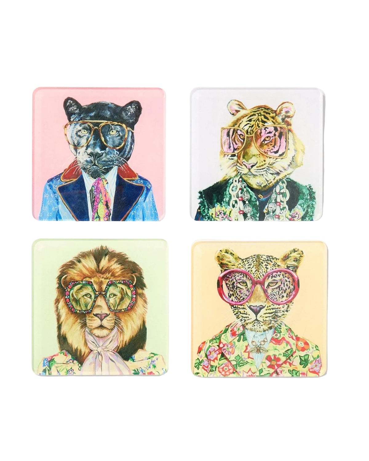 Big Cats Coasters | 4 Styles