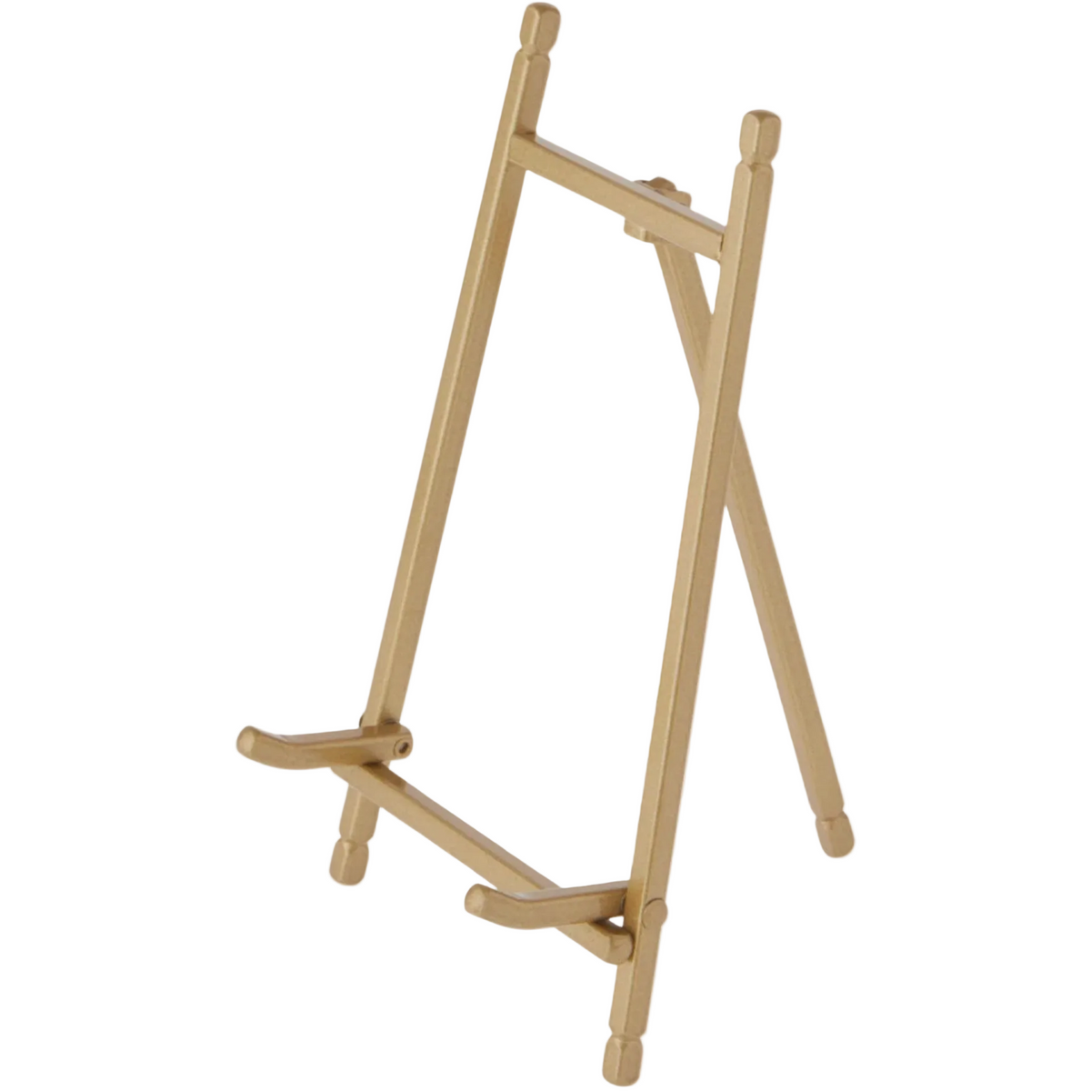 Satin Gold Metal Easel – 7" Display Stand