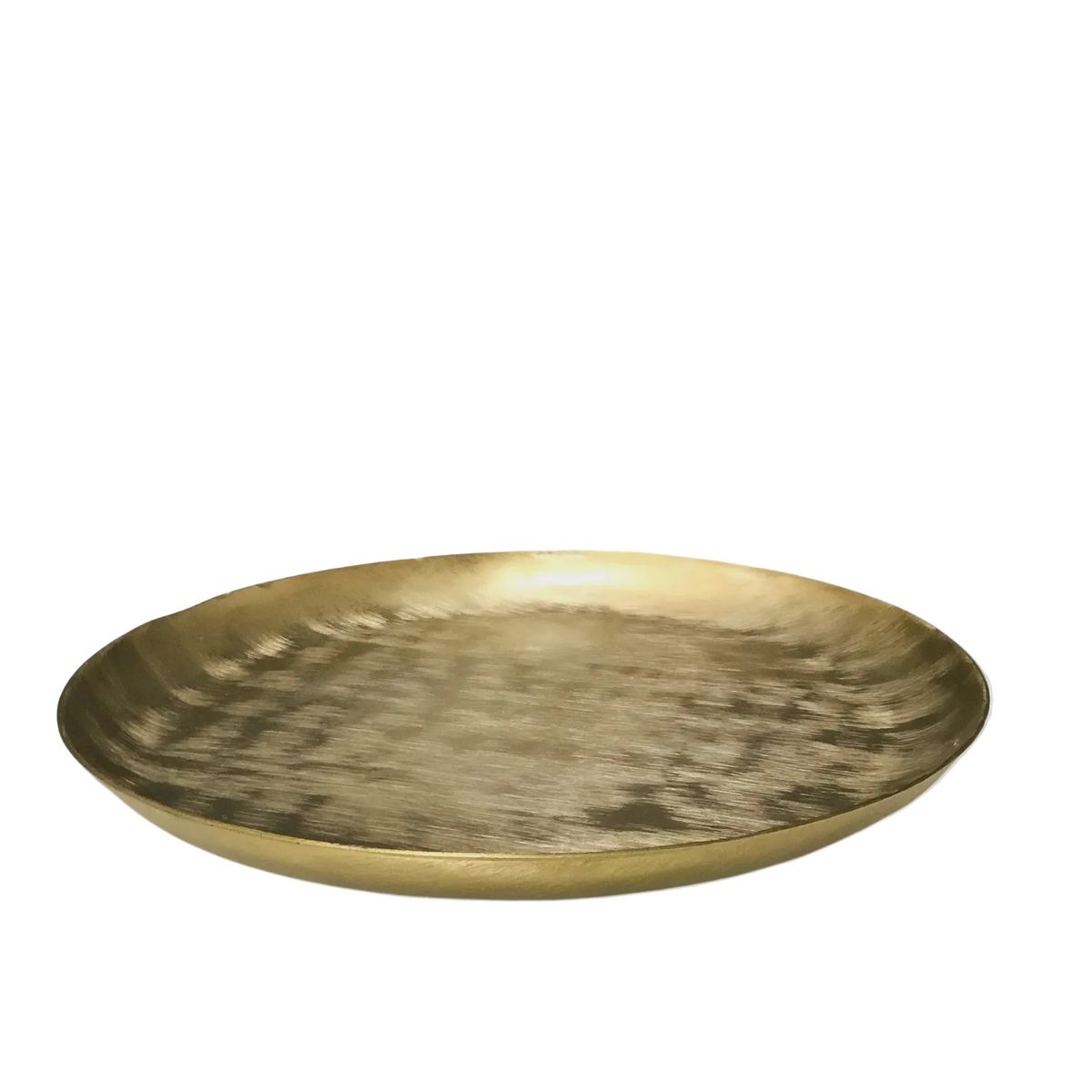 Gold Etched Round Tray | Small