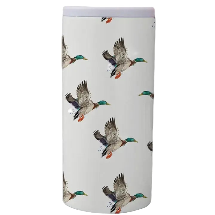 White Flying Duck Can Cooler