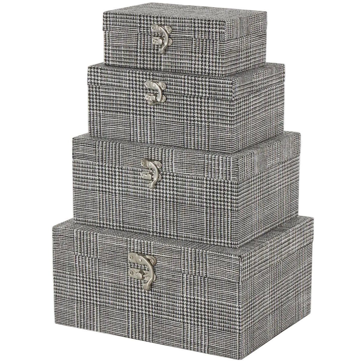 Modern Black Fabric Storage Box- 4 Sizes