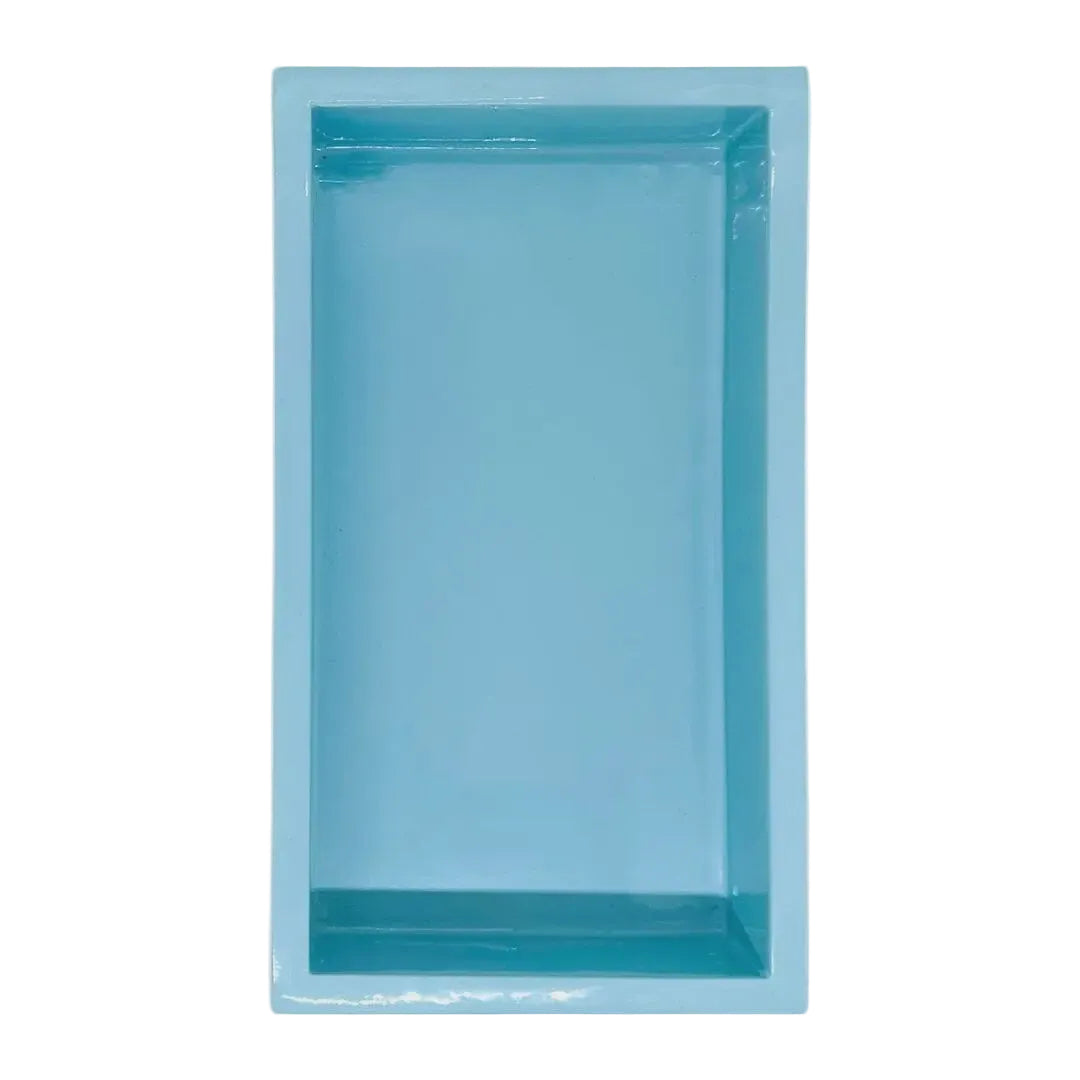 Light Blue Bamboo Guest Towel Holder