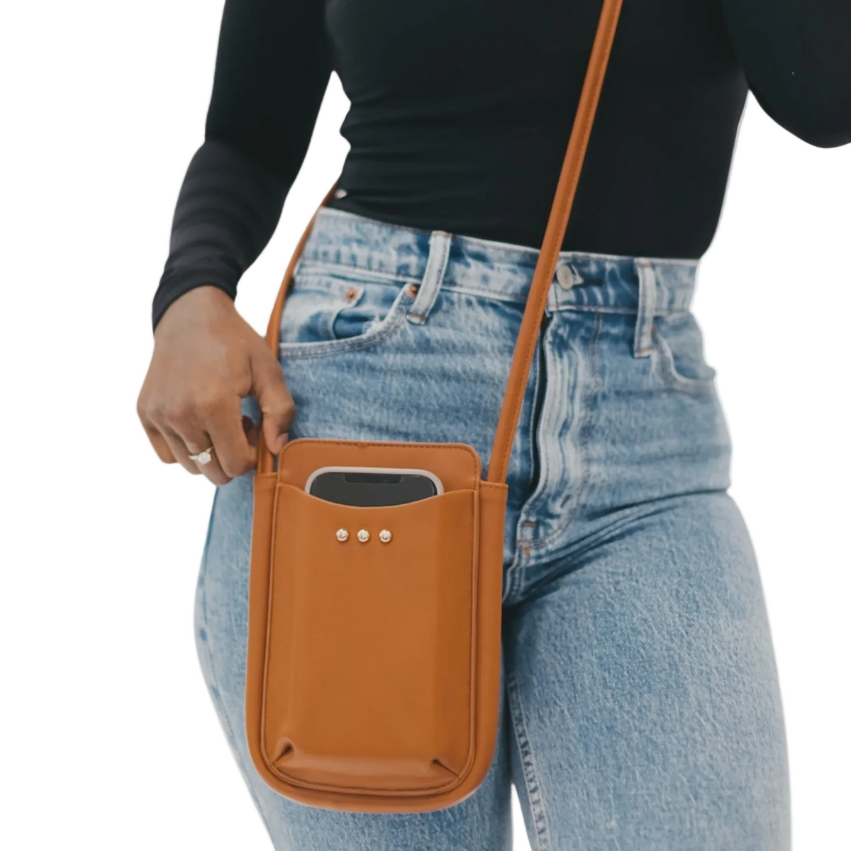 Parker Phone Crossbody Bag | Brown