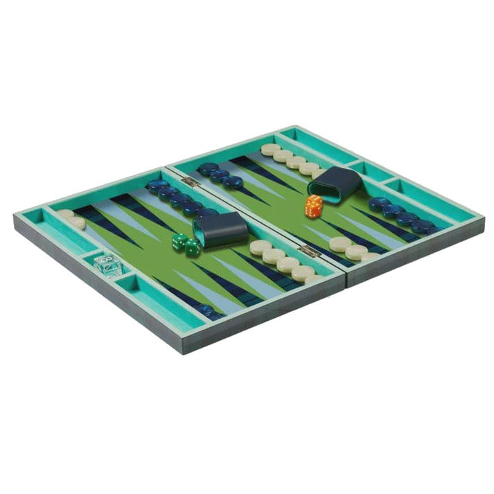 Lacquer Backgammon Set - Tartan