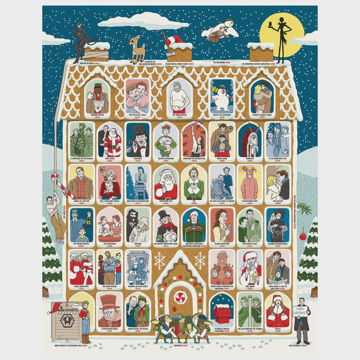 50 Must-Watch Christmas Movies Bucket List 1000-Piece Jigsaw Puzzle