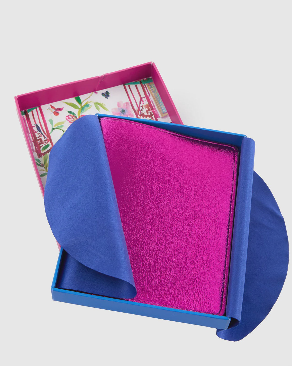 Metallic Hot Pink Mahjong Card Folio