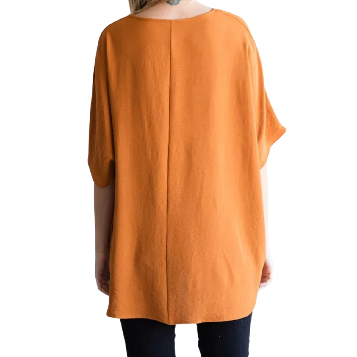 Rust Oversized Pocket Top