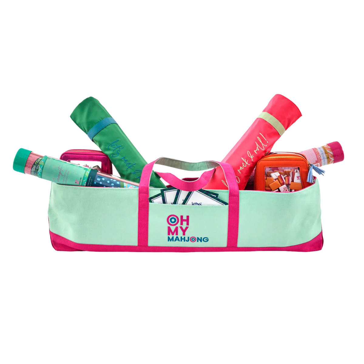 Mint Mahjong Mat Storage Bag