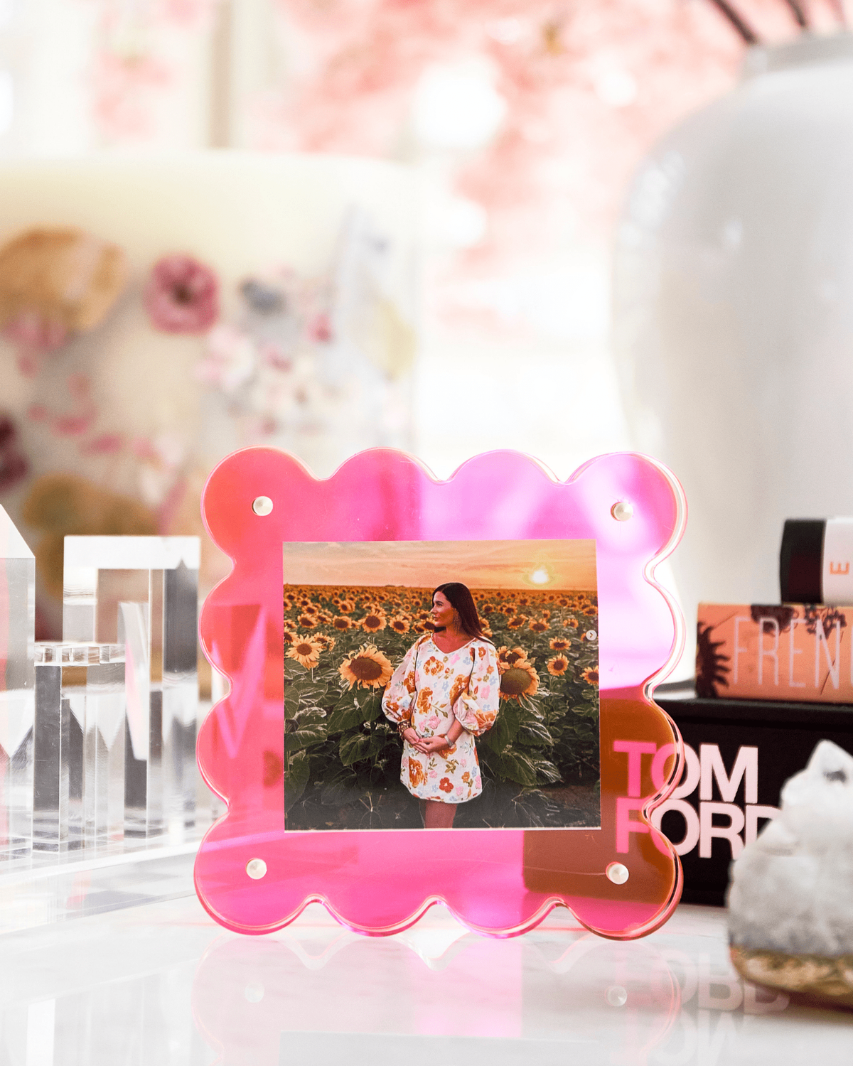 Mini Acrylic Picture Frame | Neon Pink