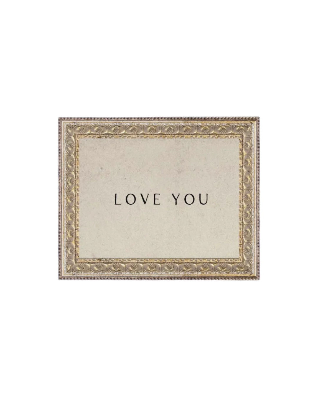 Love You Framed Antique Art: 10x8