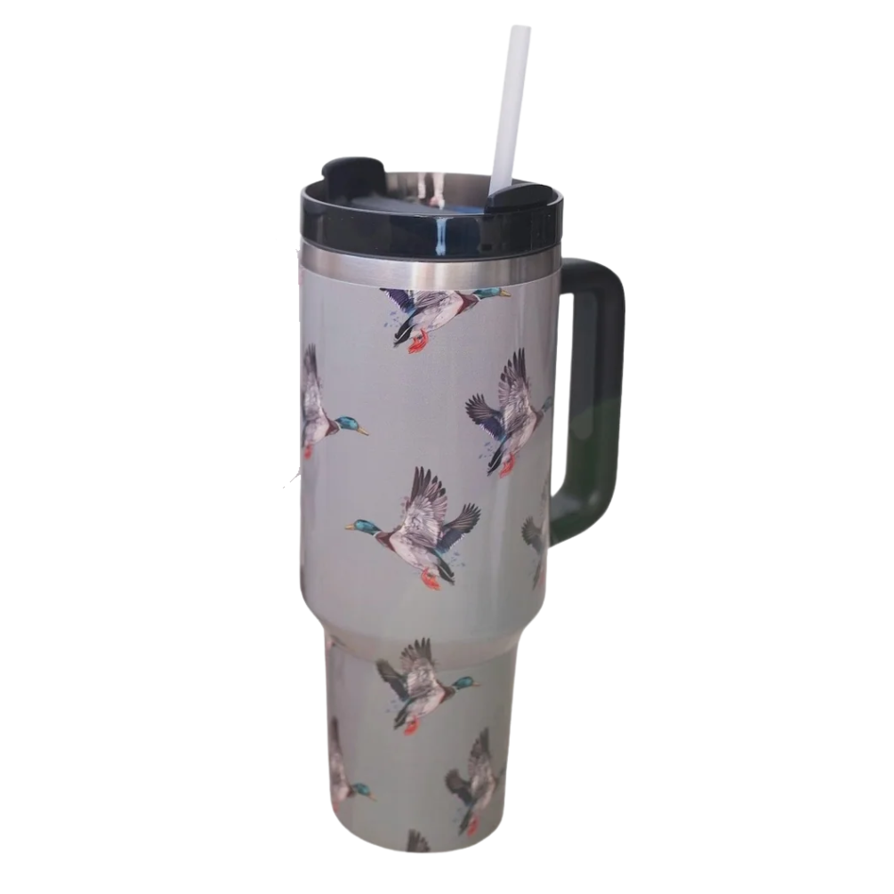 Green Duck Tumbler with Handle