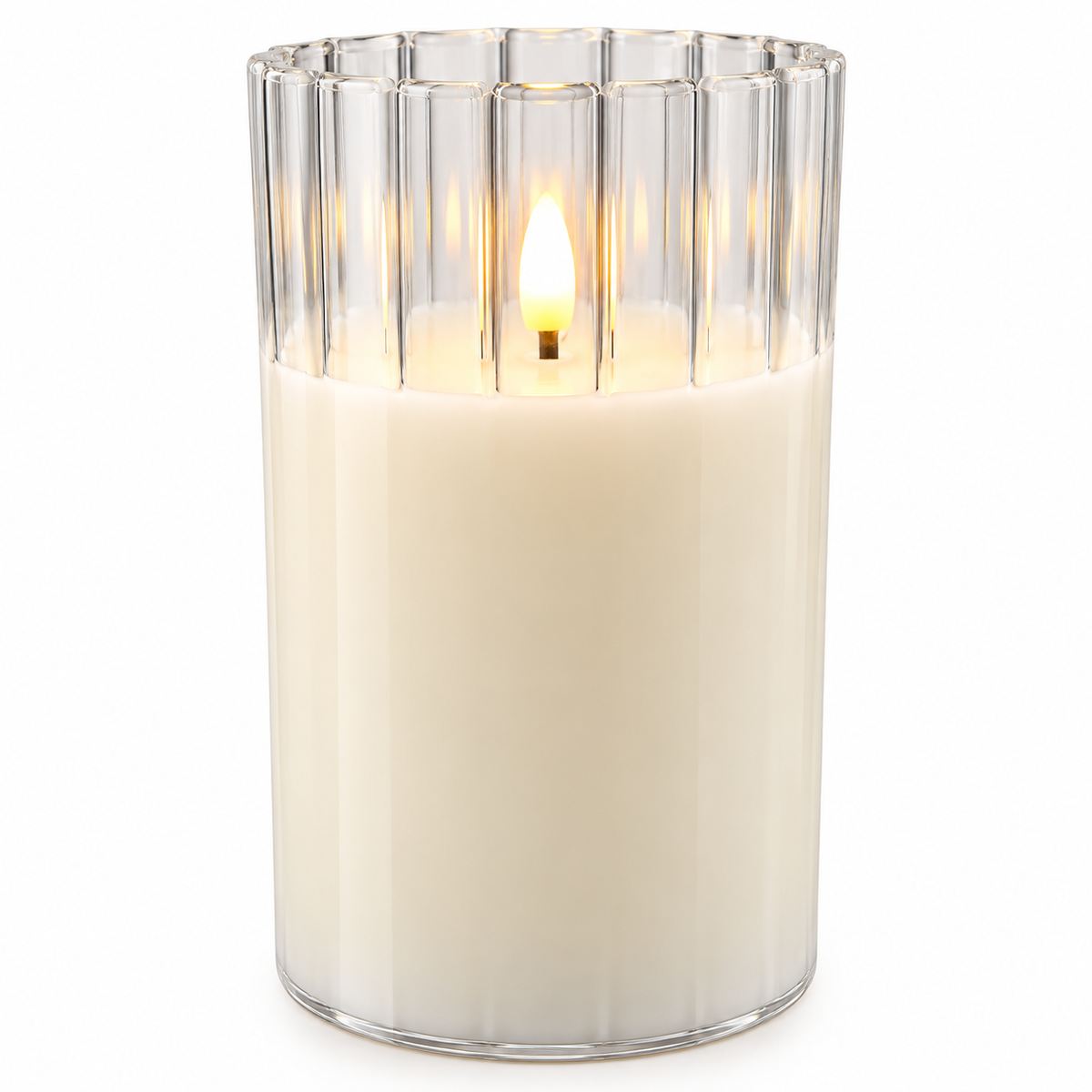 Radiance Faceted LED Flameless Candle | 3.5" x 6"