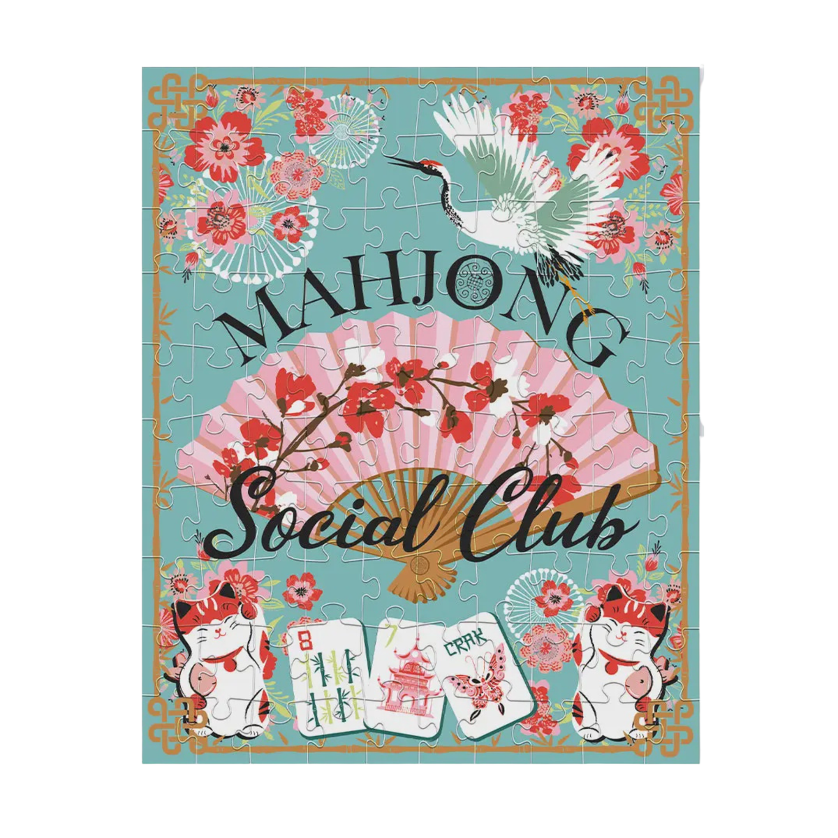 Mahjong Social Club 100 Piece Puzzle