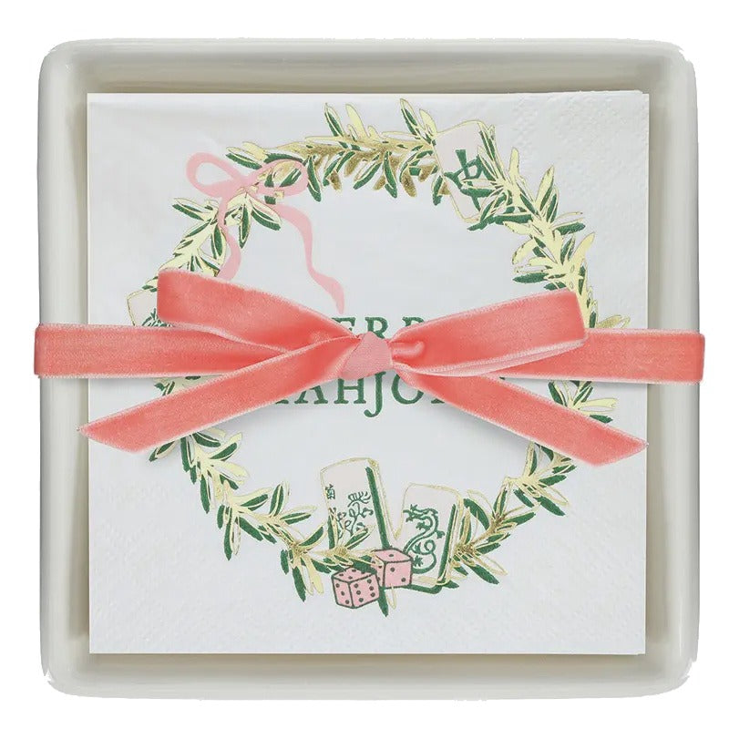 Ceramic Cocktail Napkin Tray Set – Merry Mahjong
