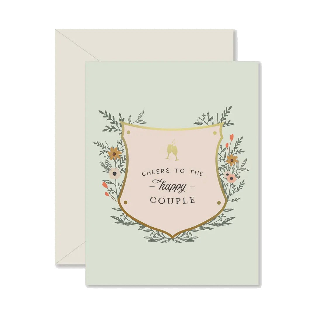 Cheers To the Happy Couple Wedding Greeting Card