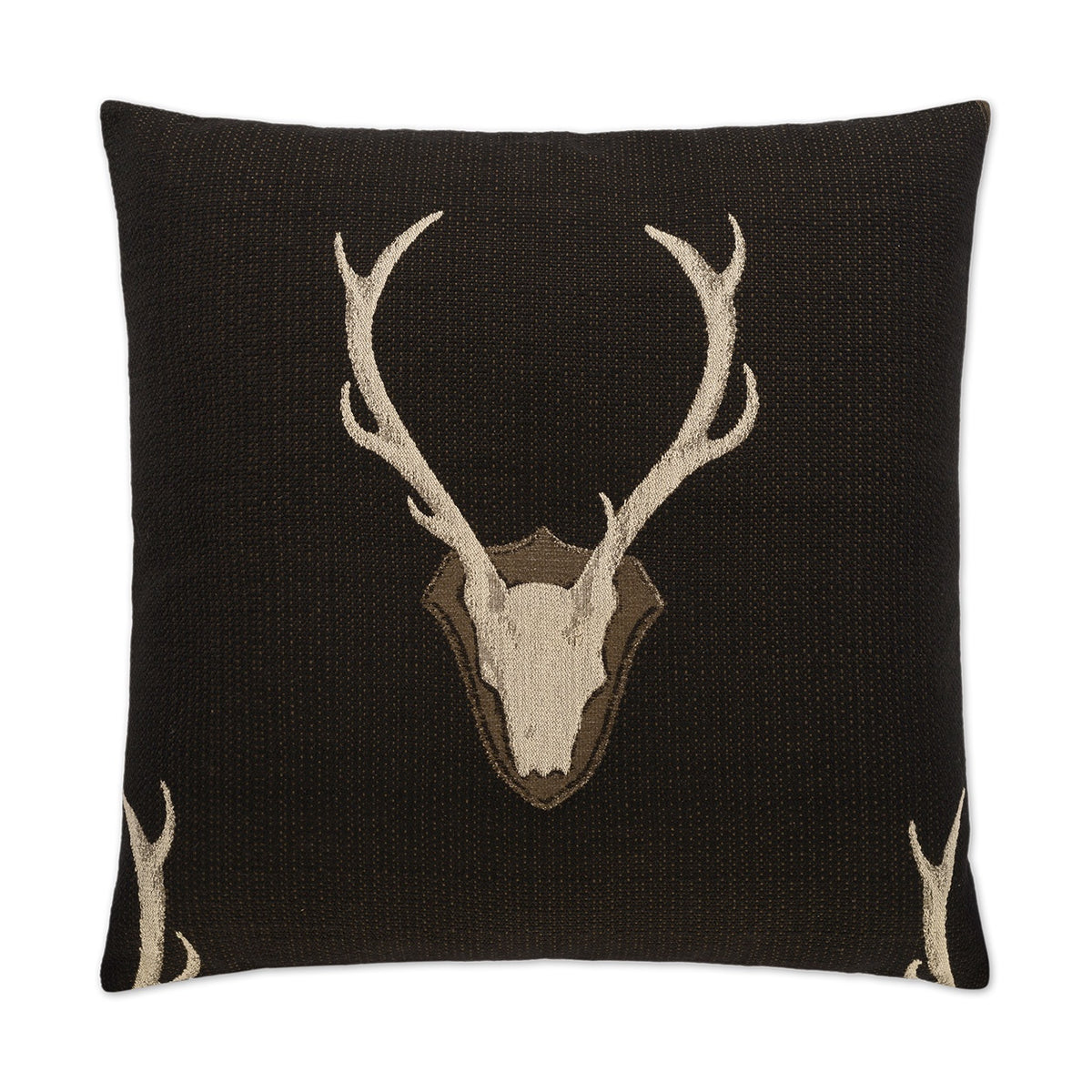 Uncle Buck Decorative Pillow – Black (22" x 22")