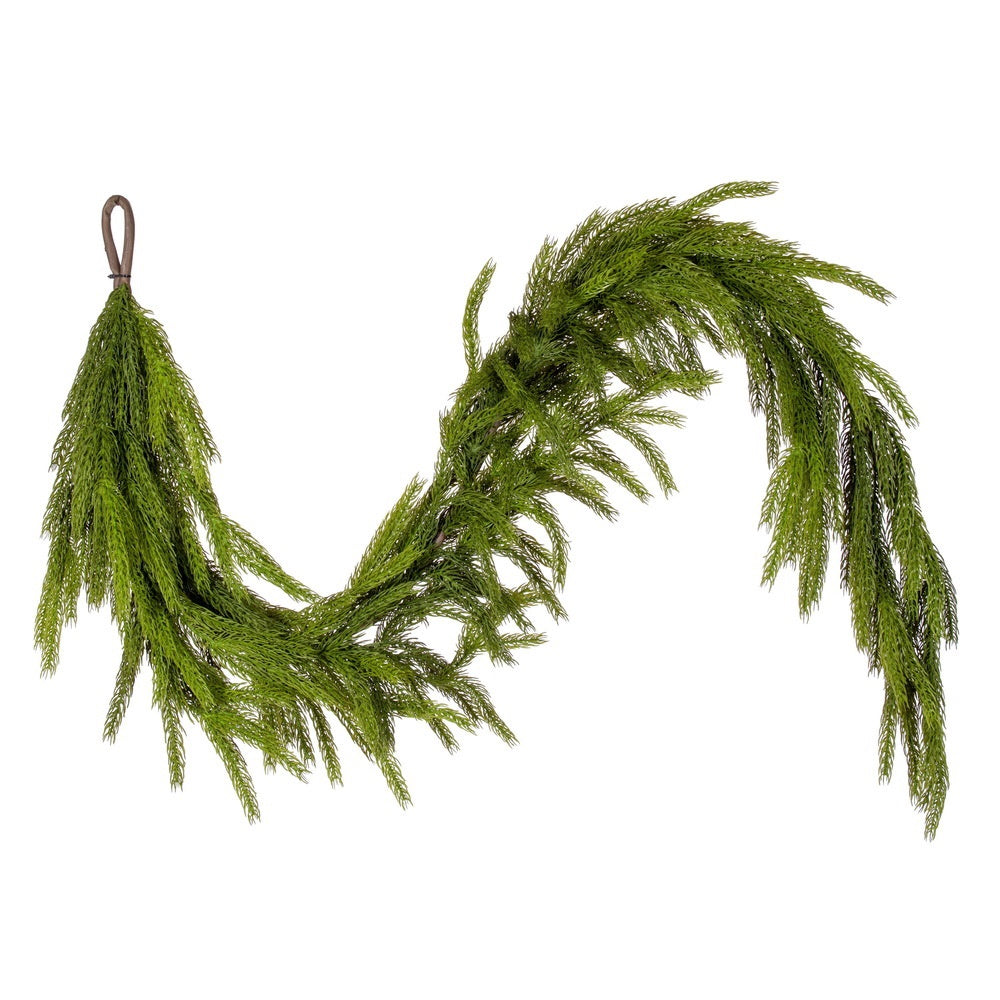 6' Green Norfolk Pine Garland