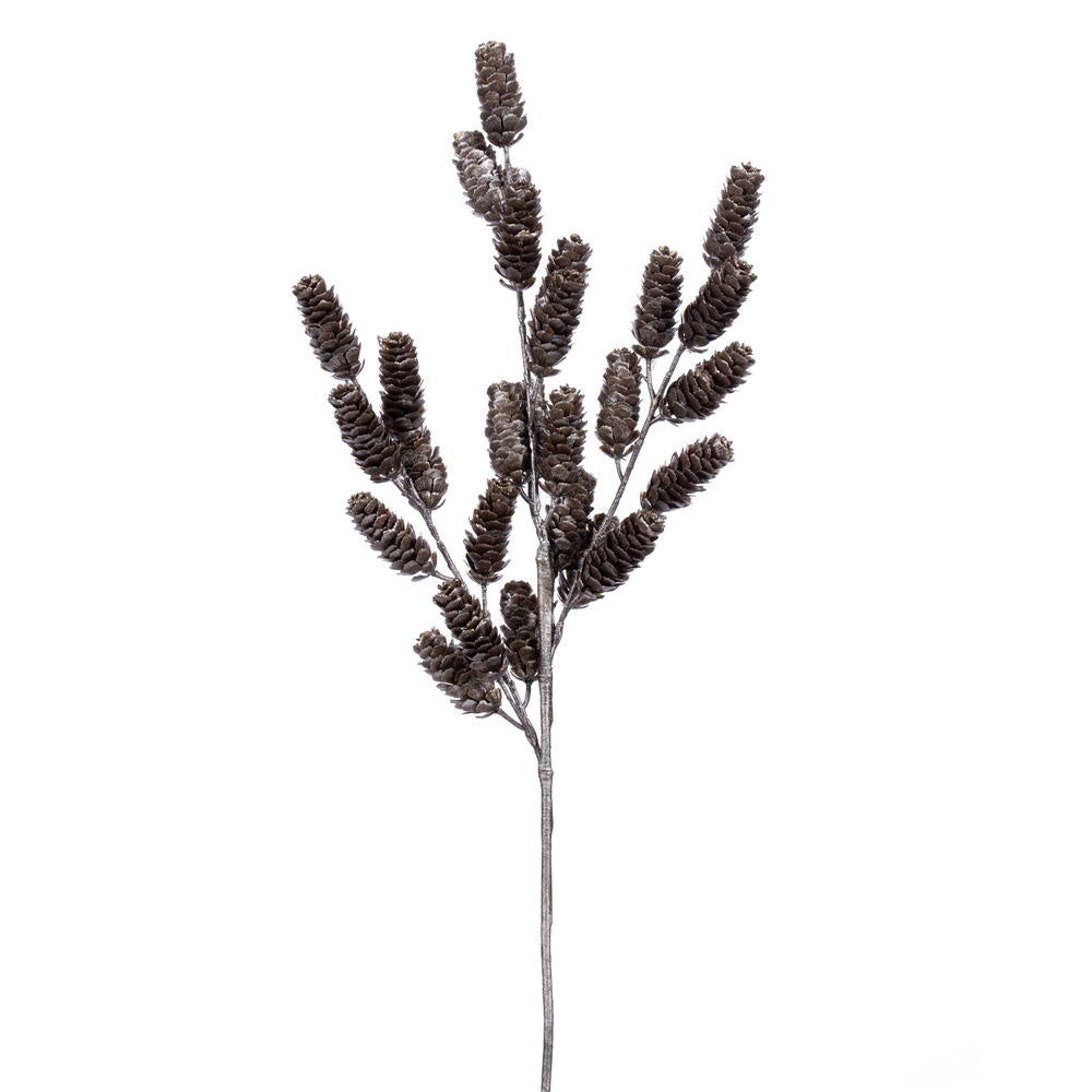 26" Artificial Champagne Pinecone Christmas Spray
