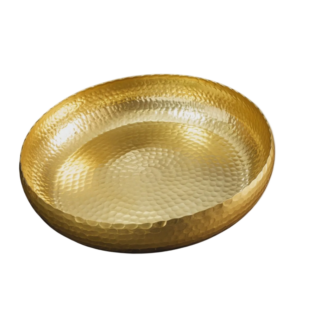 Golden Hammered Tray