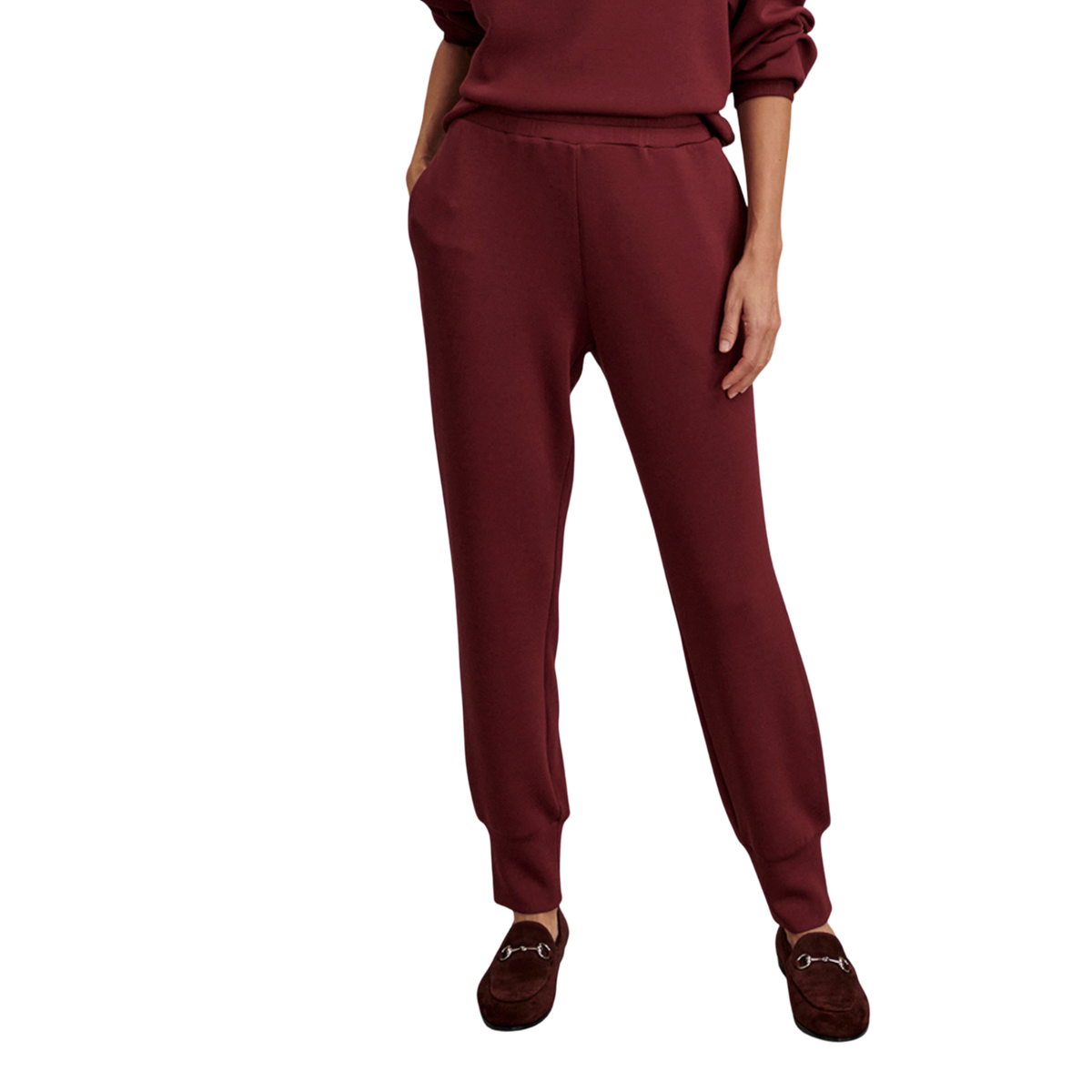 The Slim Cuff Pant 27.5" | Maroon