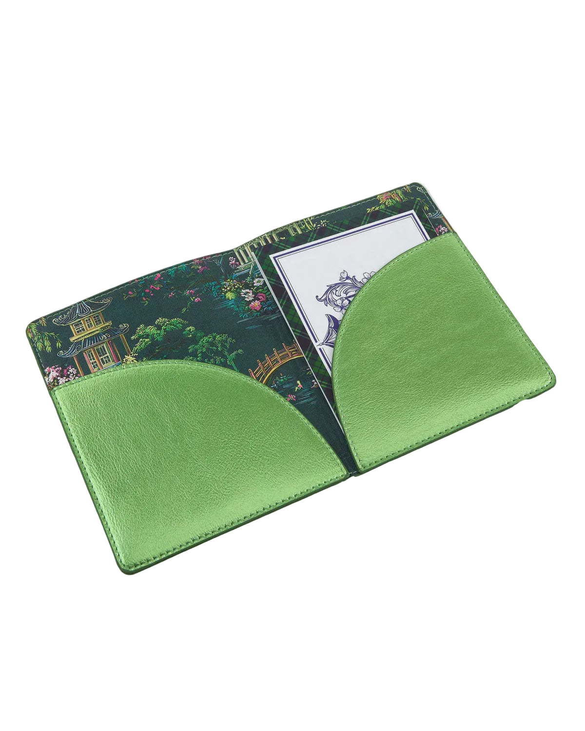 Metallic Green Mahjong Card Folio