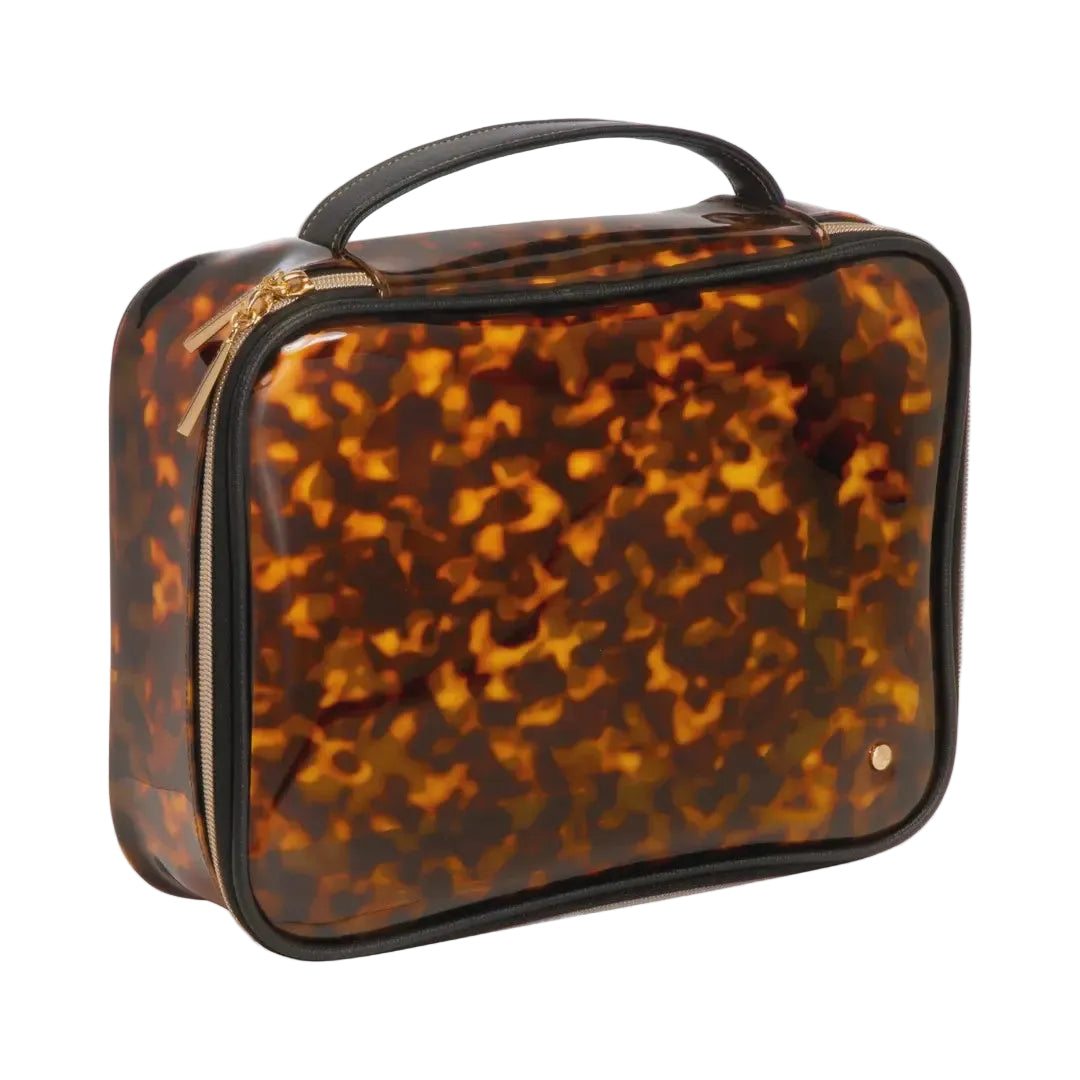 Miami Clearly Tortoise Claire Jumbo Makeup Case