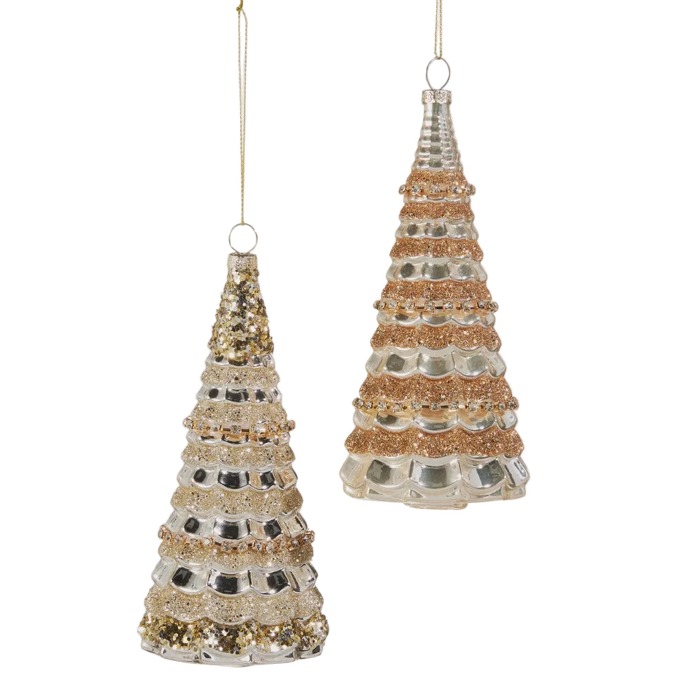 6" Gold Tree Ornament - 2 Options