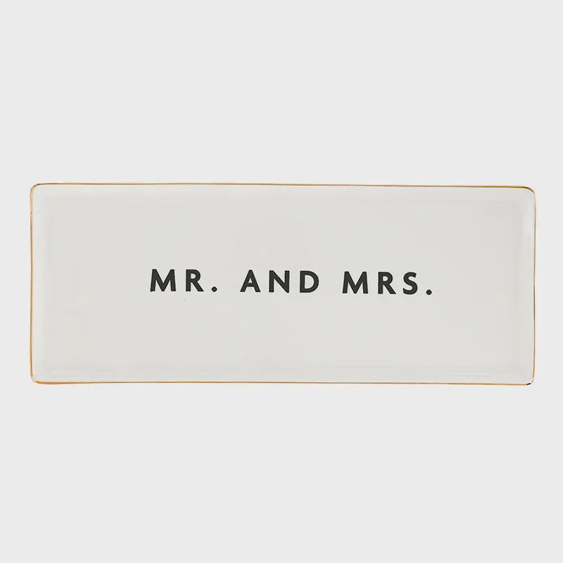 Ceramic Tray – Mr. and Mrs.