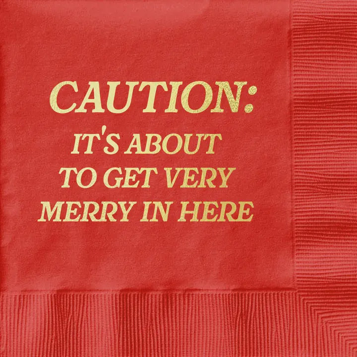 Very Merry - Funny Holiday Napkin