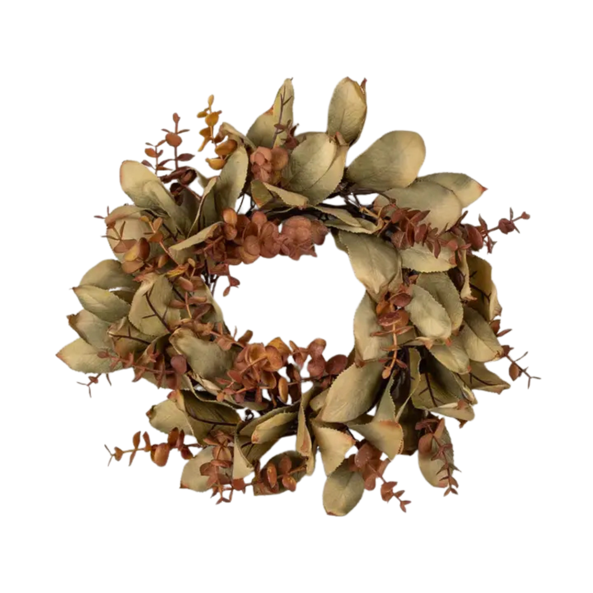 12" Eucalyptus & Laurel Candle Ring