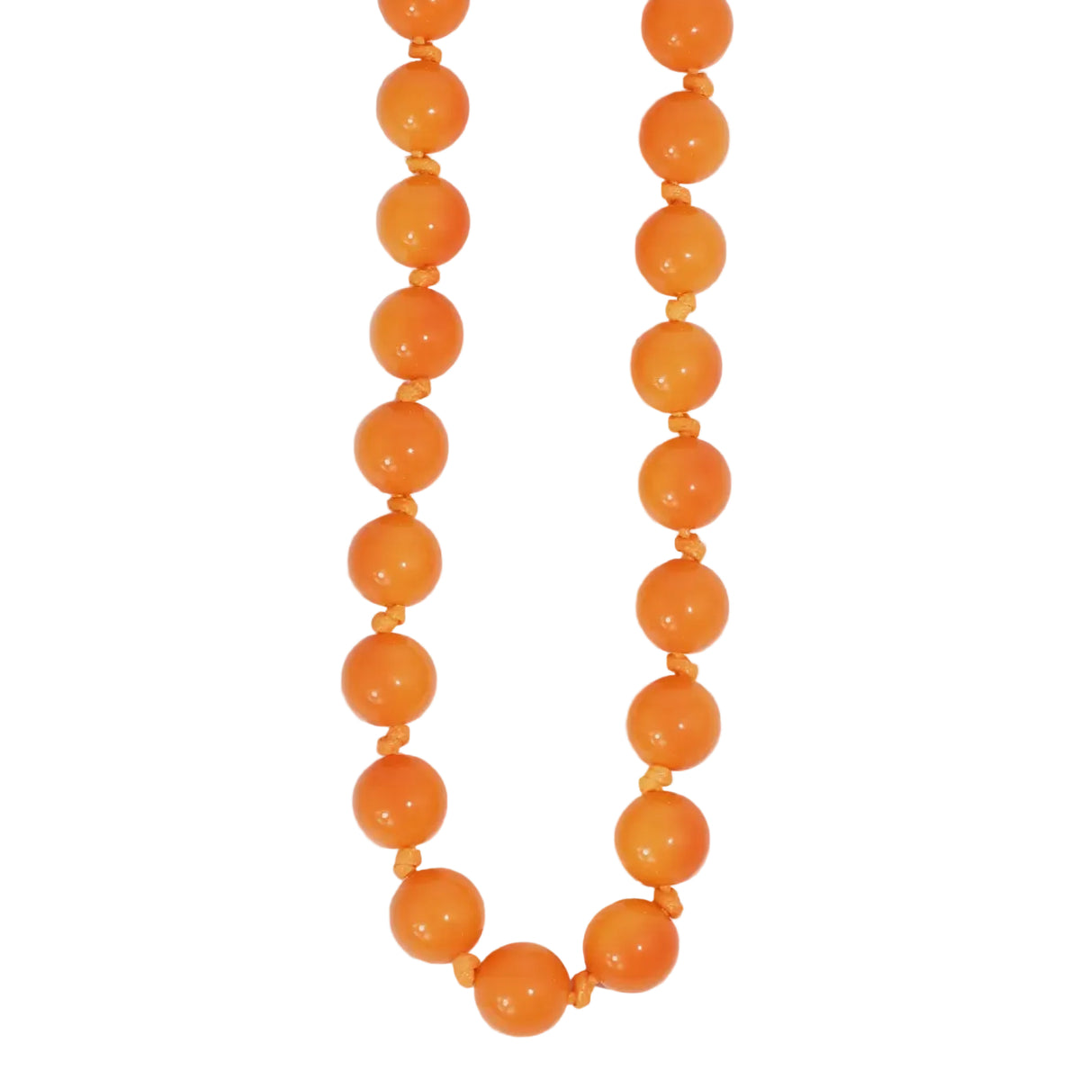 Bubblegum Beads Necklace – Orange