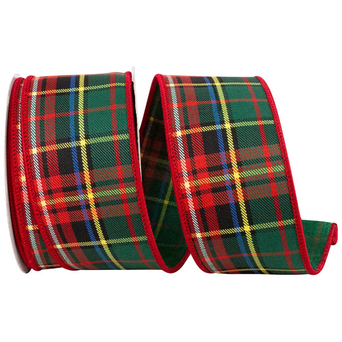 2.5" Plaid Classic Deluxe Wired Edge Ribbon | 10 Yards