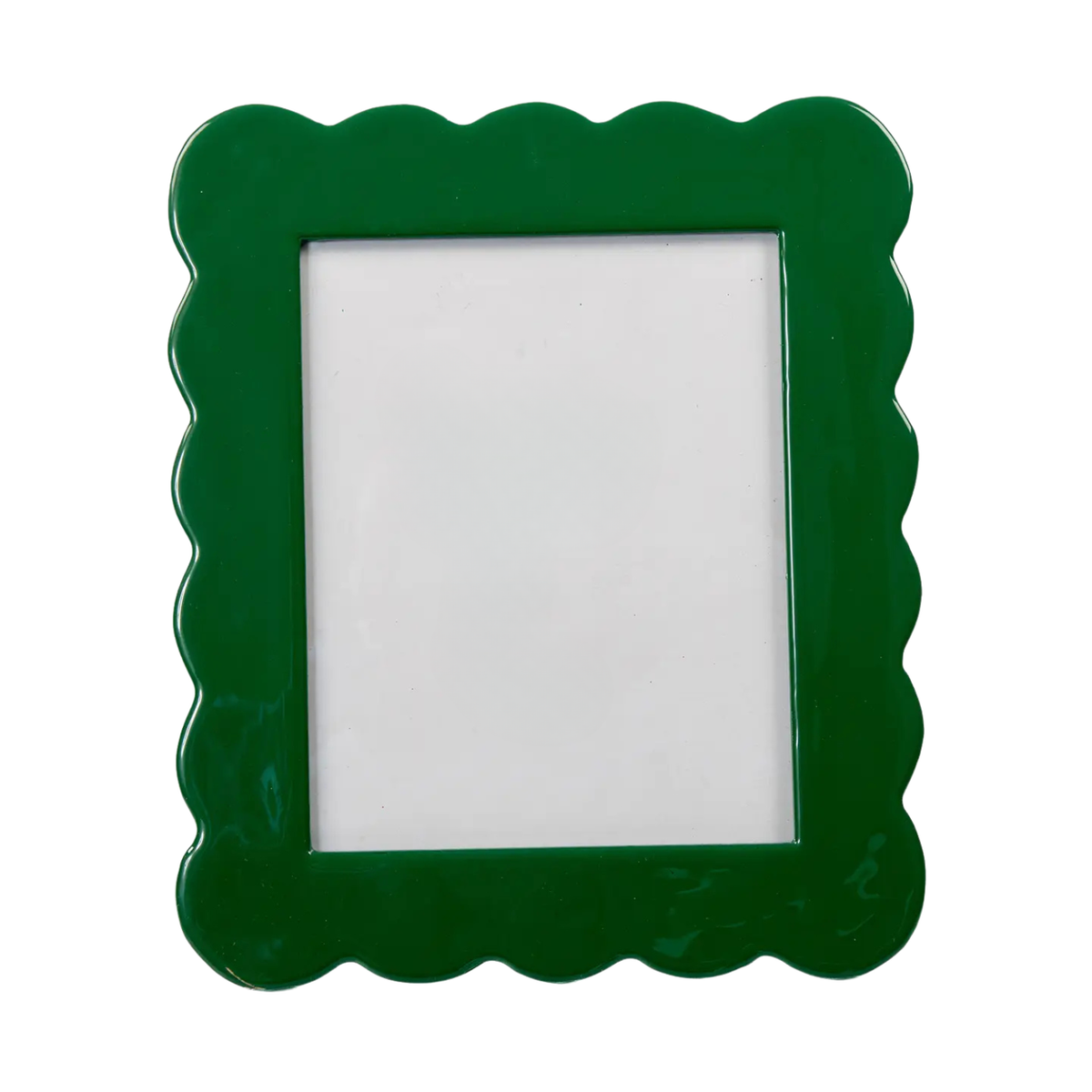 4 x 6 Scalloped Photo Frame - Emerald Green